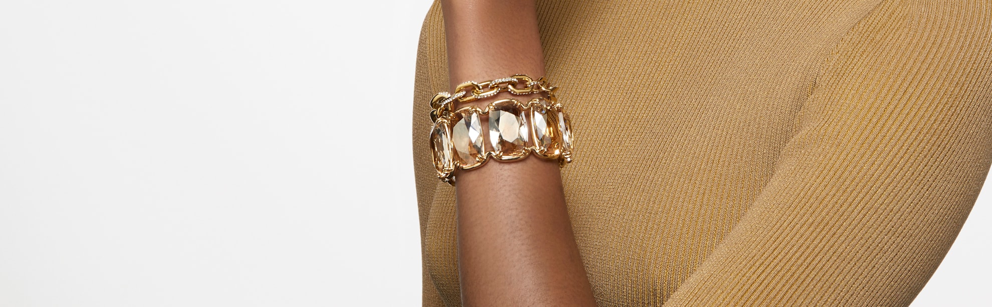 swarovski chain bracelets with crystals
